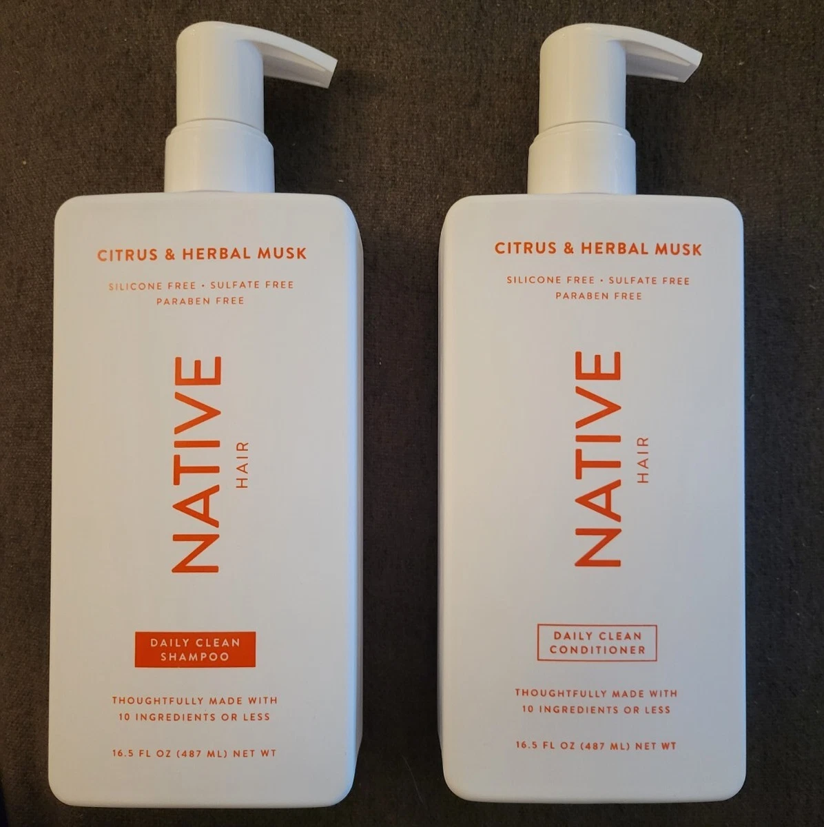 Native Shampoo and Conditioner 16.5 oz (Citrus & Herbal Musk)