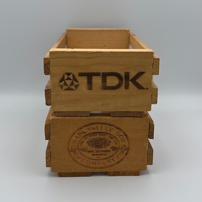 TDK Napa Valley Cassette Wooden Crates (2)