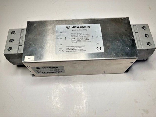 ALLEN BRADLEY 2090-XXLF-TC3100 RFI AC LINE FILTER 100AMP SINGLE STAGE KINETIX