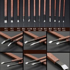 Wood Carving Knife Chisel Kits Woodworking Whittling Cutter Hand Tool Cut Clamp