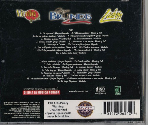 La Mejor Coleccion...Grupo Bryndis, Ladrón, Viento y Sol - 2 CD Set - Picture 2 of 2