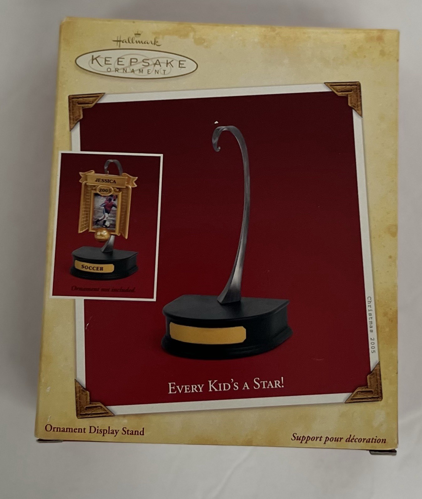 Hallmark Keepsake Every Kid's A Star Ornament DISPLAY STAND NIB 2005