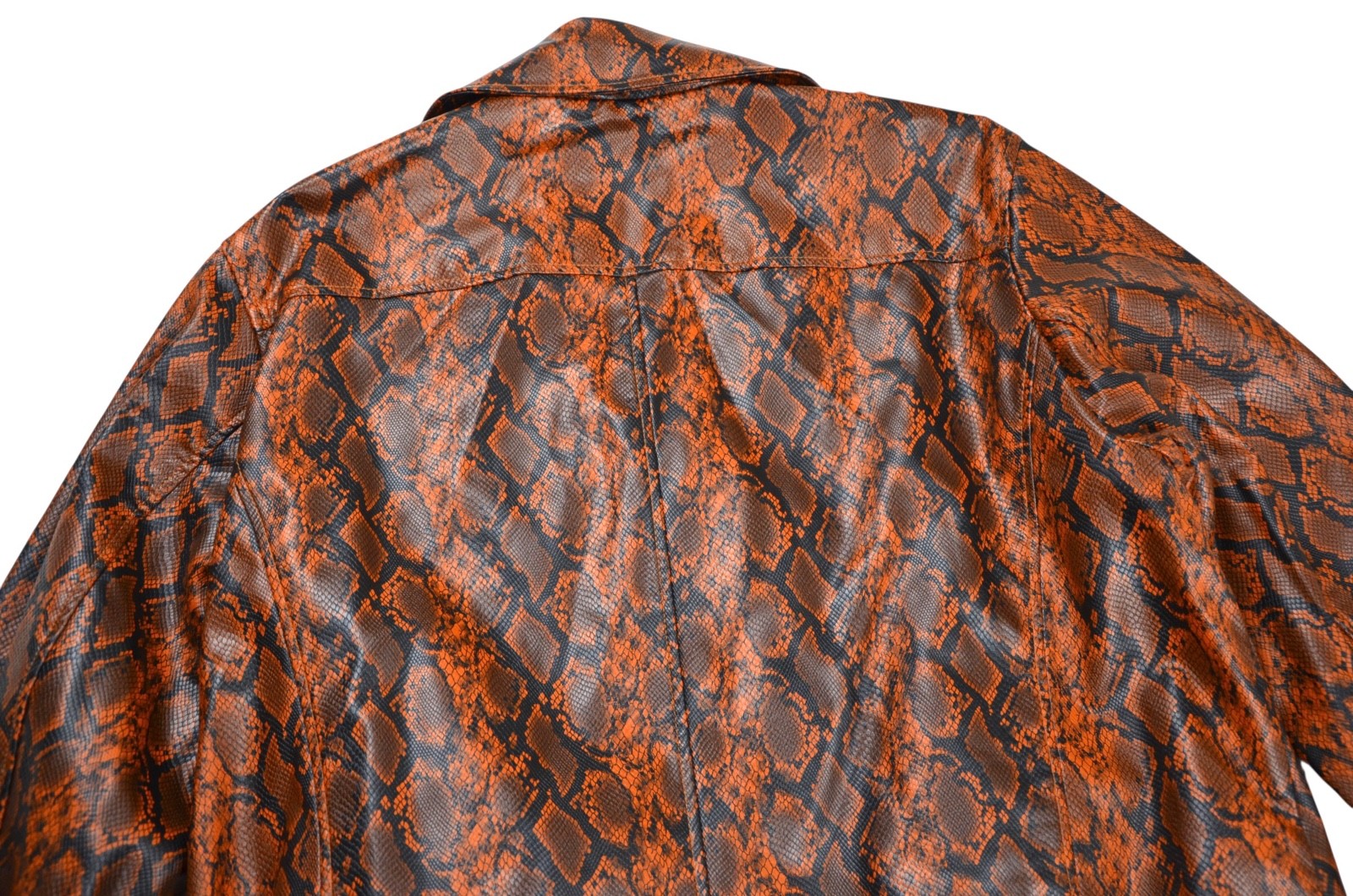 Levis Python Leather Print Jacket Women's Zip Siz… - image 8