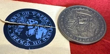 Dead on Paper -Hobo Coins Series I - The Old Hobo - Brass Plated Steel - 39mm