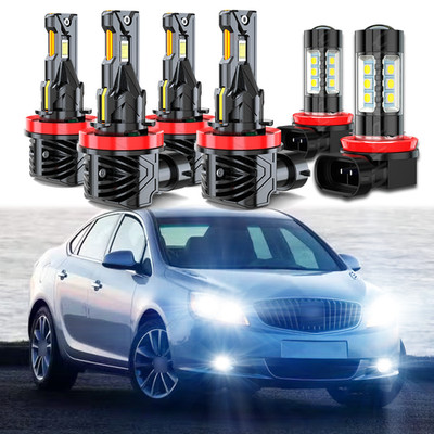 For Buick Verano 2012-2017 Combo 6X LED Headlight High&Low& Fog Lights Bulbs KIT