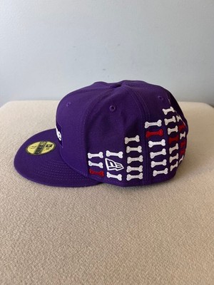 Supreme x New Era Bones Box Logo 59FIFTY Fitted Hat - Size 7 5/8