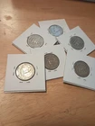 (6) 1950's Washington Quarters 90% Silver Content Circulated