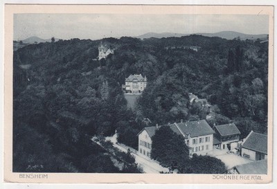Ak   BENSHEIM    Schönbergertal      1919