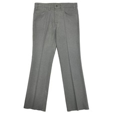 1970s Levi  s 517 Sta-Prest Bootcut Trousers   Made in USA   Grey Permanent Press