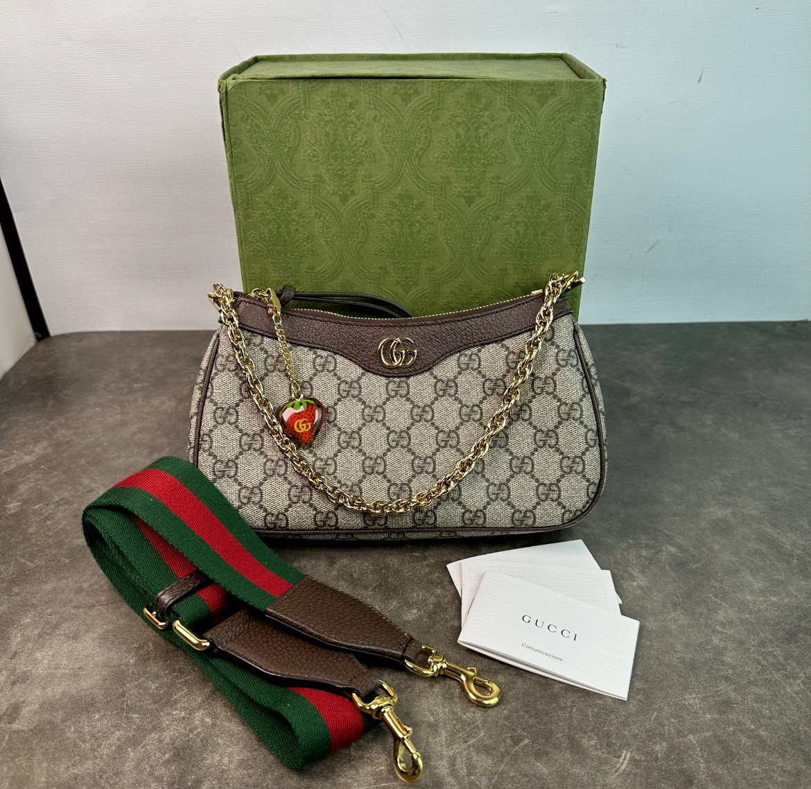 Gucci Ophidia GG Canvas Small Shoulder Bag