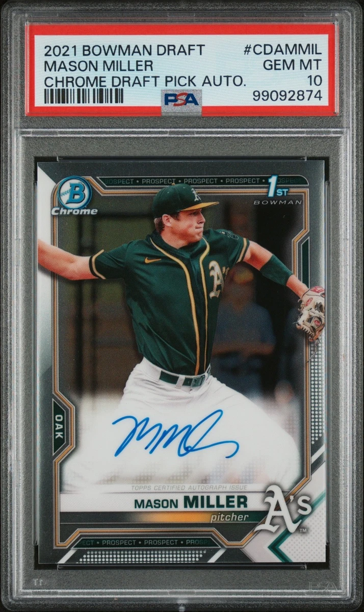 Bowman Oakland Athletics Baseball Autographed Sports Trading Cards