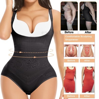Women's Shapewear Bodysuit Tummy Control Open Bust Bodysuits Briefer Body Shaper