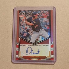 2025 Panini Stars & Stripes Daniel Cuvet Collegiate Red Auto 1/99 #NTS-DC