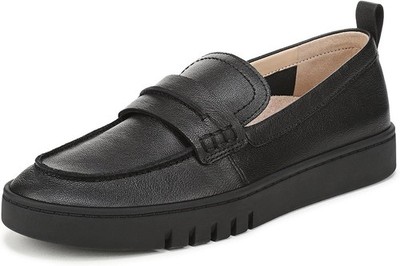 Vionic Black Textured Leather Slip-On Penny Loafers Vionic Willa 2.0 Leather Slip-On Loafers | Dillard main image 3