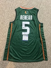 MIAMI HURRICANES- MALIK RENEAU SIGNED AUTOGRAPH JERSEY ACOA BASKETBALL STAR