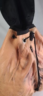 Imran Potato Ball Sack Backpack NEW! Drawstring Button Clasp Gag