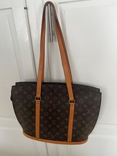 Autentica borsa a tracolla LOUIS VUITTON BABYLONE monogramma pelle marrone Francia