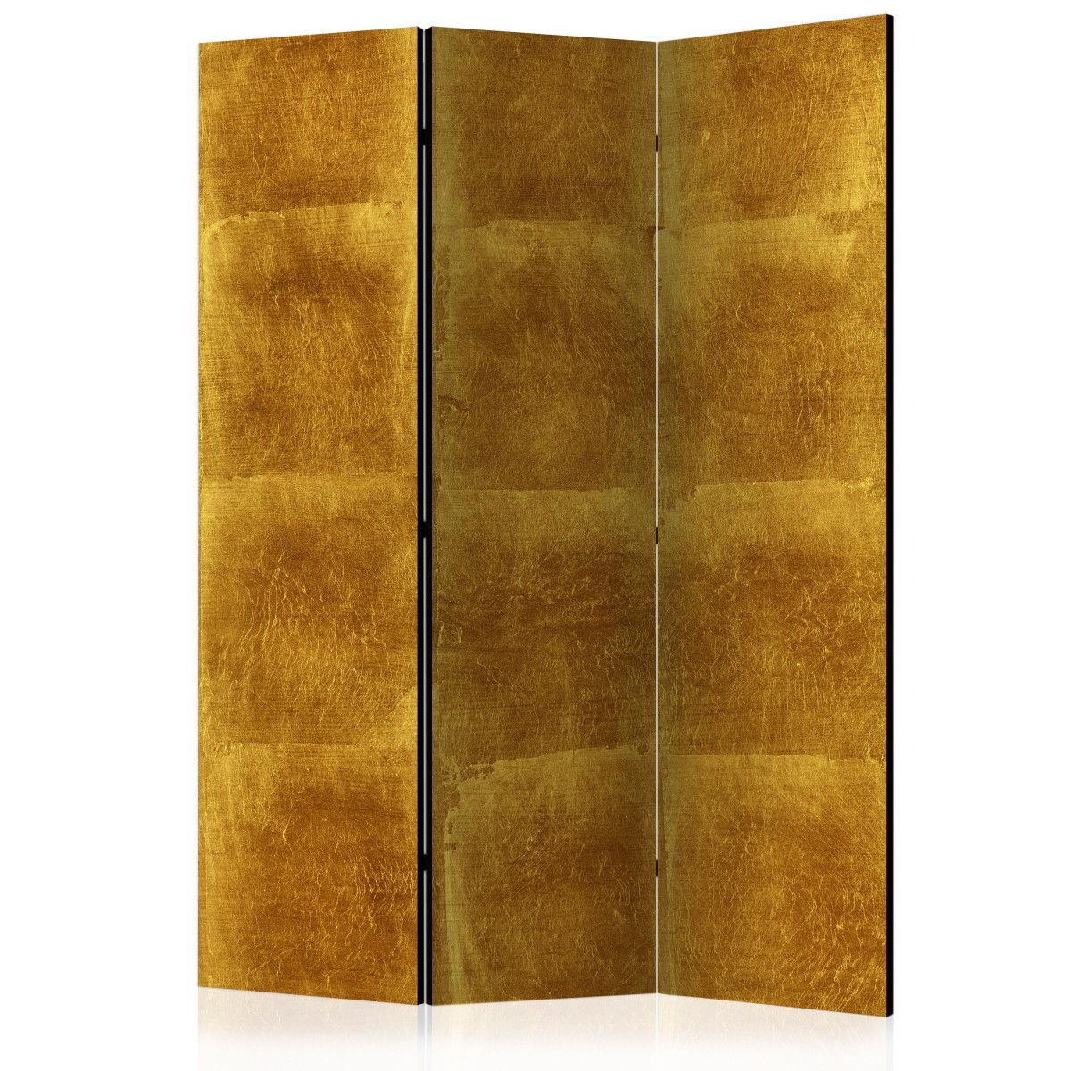 Paravent 3 volets Golden Cage 135x172 cm en toile de decoration