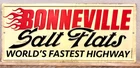 Bonneville Salt Flats World's Fastest Highway Tin Metal Sign Vintage Retro Style