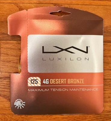 Luxilon 4G 125 Desert Bronze Tennis String - Brand New