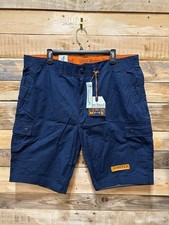 Wearfirst Men's Flex Waist Free-Band Cargo Shorts - Size: 30, Navy, A2 A209T 