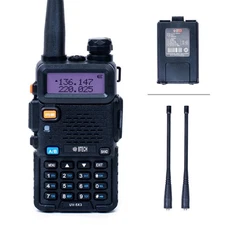 UV-5X3 Tri-Band Radio: High-Power Amateur Handheld with USB-C Charging - VHF,...