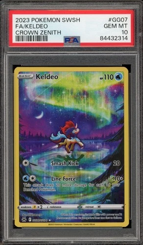 Pokemon Keldeo Crown Zenith Galarian Gallery Full Art #GG07 PSA 10 Gem Mint