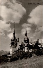 RPPC Peles Castle Sinaia Romania vintage postcard x473