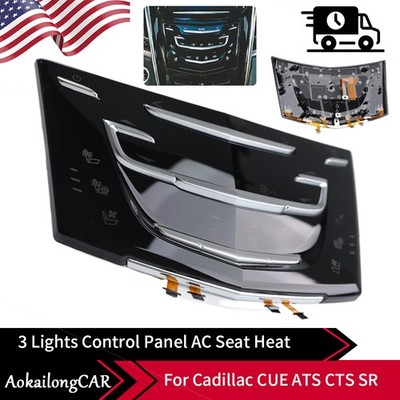 Panel Seat Heat AC Control For Cadillac CUE ATS CTS SRX XTS ESCALADE ELR 3 Lamp