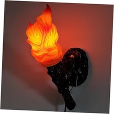 Realistic Torch Light Sconce Indoor,Flickering Flame Torch Wall Lamp Suitable