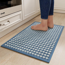 Kitchen Mats for Floor, Super Absorbent Kitchen Rugs Non Slip Washable, Rubber B
