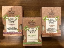 Natural Sense Pure Castile Soap Lavender, Peppermint, Almond Plant Based Soap 3