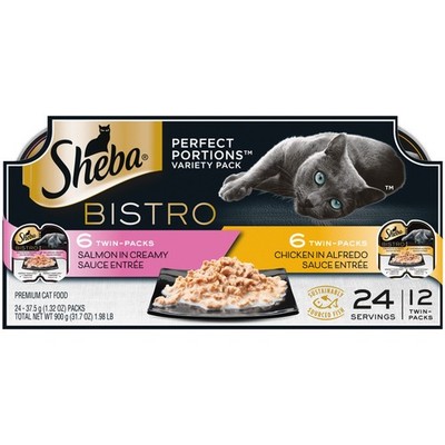 Perfect PORTIONS Bistro Wet Cat Food Trays (12 Count, 24 Servings), Chicken i...
