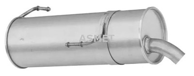 Endschalldämpfer 08.023 ASMET für PEUGEOT 206 Schrägheck