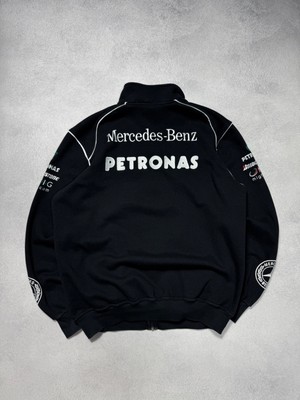 Vintage Mercedes Benz Racing Petronas AMG 90s Y2K Black Jacket