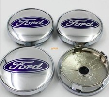 für Ford Alufelge 60mm Nabenkappen Nabendeckel Silber Chrom Satz 4 Stück Neu