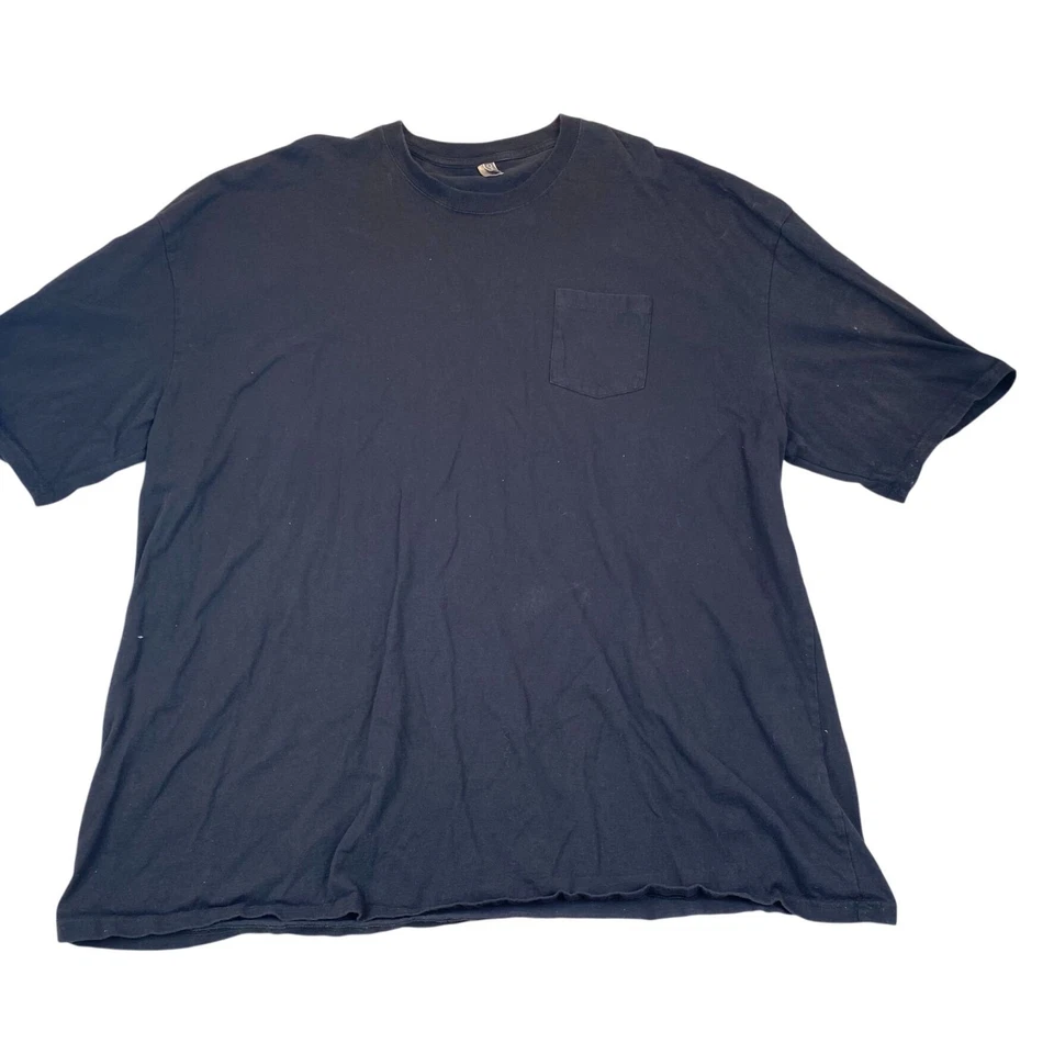 Lote de dos camisetas de zinc para hombre talla 6XL manga corta cuello redondo pulóver bolsillo T Foto 2 de 4