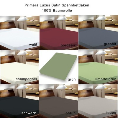 Primera Luxus Mako Satin Spannbettlaken