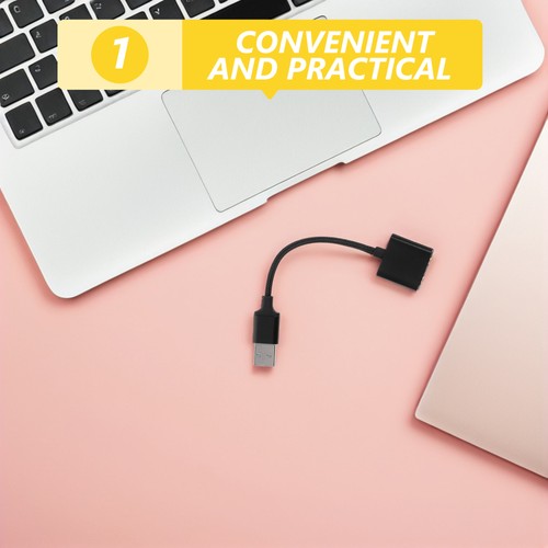 Sound Card Converter Audio Splitter for Headphones Input Adapter - 第 3/12 張圖片