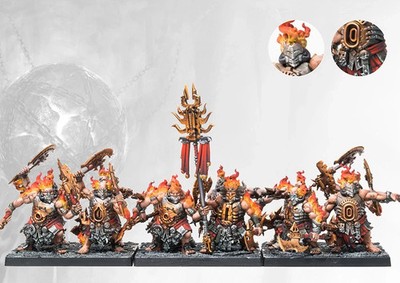 Conquest: Dweghom: Flame Berserkers 12ct Models NEW NIB