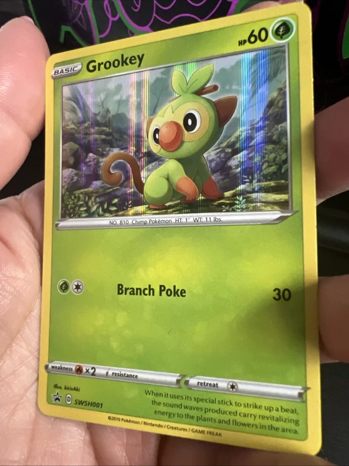 Grookey SWSH001 SWSH: Sword & Shield Promo Cards Holo - Image 2 of 3
