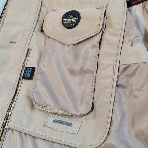 SCOTTeVEST Utility Vest Mens MEDIUM Travel Tec Full Zip Pockets SEV Tec Workwear - Picture 11 of 22