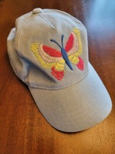 Girls Gymboree Butterfly Baseball Hat Size 12-24 Months