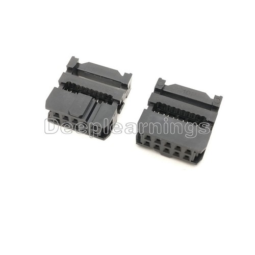 20PCS IDC 10 PIN Female Header FC-10 2.54 mm pitch Socket Connector NEW - Picture 3 of 7