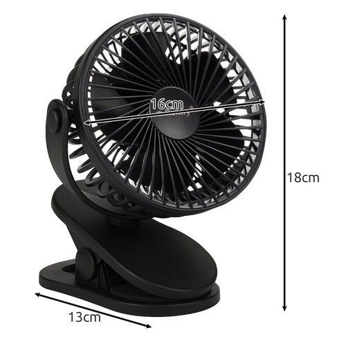 Ventilador de Mesa Con Clip De sin Cables Wireless Portable Recargable USB PC - Imagen 2 de 11