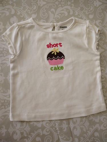 First Impressions Gymboree 18-24 Monate kurz Kuchen Vogel Applikation Top Shirt SET - Bild 3 von 9