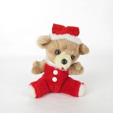 Vtg Christmas Plush Jolly Russ Berrie  Co.Inc Santa Baby Teddy Bear 1978