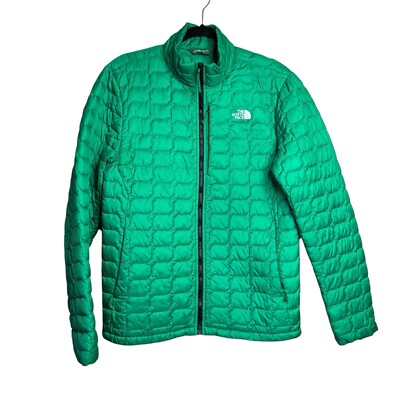 The North Face Jacket Men’s Small Kelly Green ThermoBall Full Zip Quilted  Puffer
