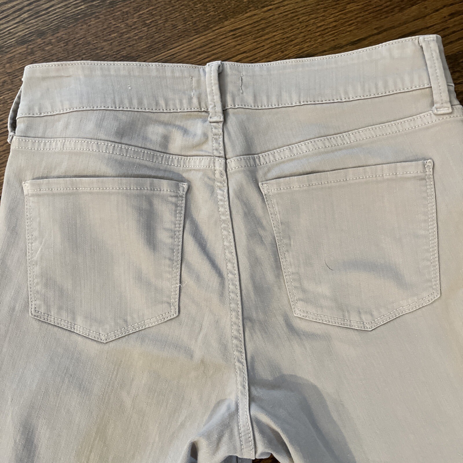 NYDJ Lift Tuck Alina Convertible Ankle Jeans Womens 6 (30x28) Light Gray Stretch - View 11