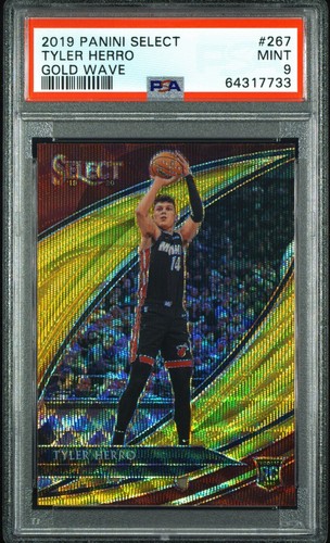 Tyler Herro [Gold Wave] #267 2019 Panini Select card